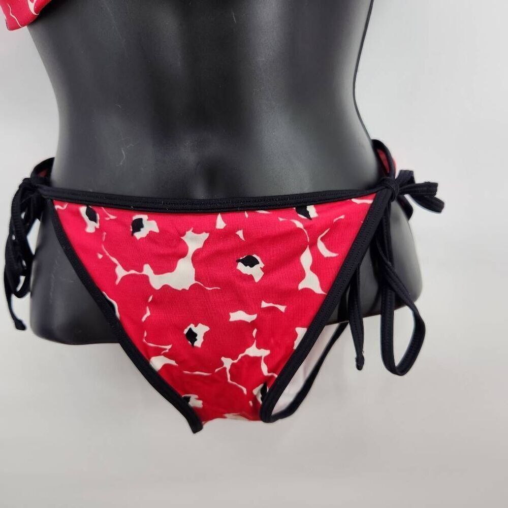 Victoria's Secret 2 Piece Halter Top (XL) Bikini Bottom (S) Tied - Picture 2 of 7